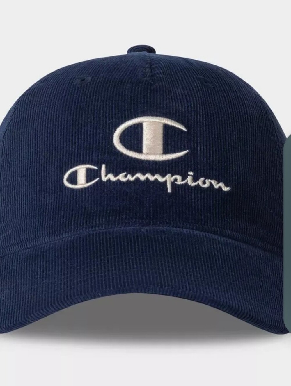 NWT Champion Navy Blue Corduroy Adjustable Hat